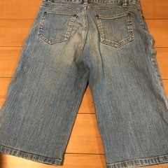 140 ⑤　短パン　女の子　ハーフパンツ　デニムハーフパンツの画像