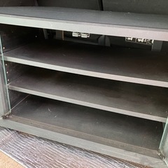 【近々、処分予定】テレビ台　棚3段　ブラックの画像