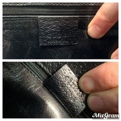 【美品】 GUCCI グッチ バンブー ビジネスバッグ トートバッグ バッグ ピッグスキンレザー ブラック 黒 レディース メンズ の画像