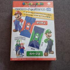 新品 スーパーマリオ なりきりフード付きバスタオル マリオの画像
