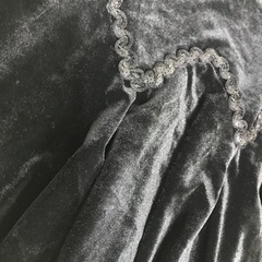 サテン　スパンコール　ベロアミニスカート　ダンス　M〜Lの画像