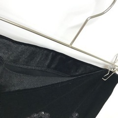 サテン　スパンコール　ベロアミニスカート　ダンス　M〜Lの画像