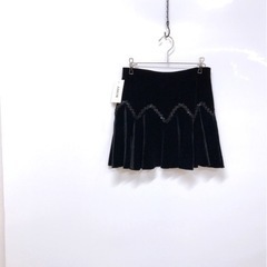 サテン　スパンコール　ベロアミニスカート　ダンス　M〜L