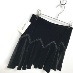 サテン　スパンコール　ベロアミニスカート　ダンス　M〜Lの画像