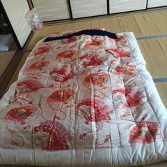 真綿布団上掛け敷布団1式の画像