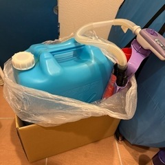 18L灯油ポリタンクと電動給油ポンプ