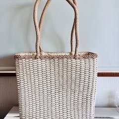 お値下❣️【ほぼ新品】編み・かごバッグ