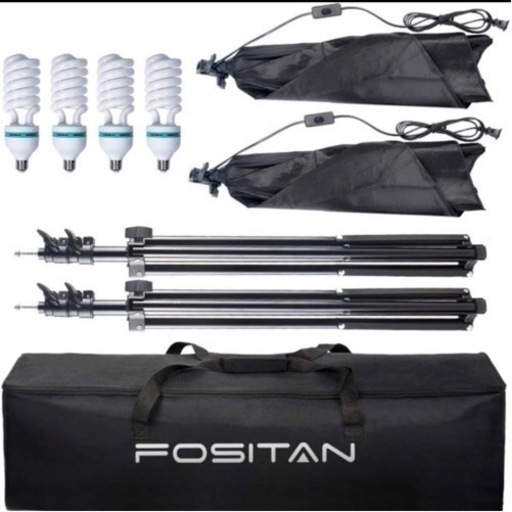 【3点セット】FOSITAN撮影照明キット、マネキン、ラグ