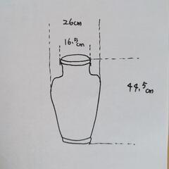 花瓶 つぼ型 つぼ花　陶器　花器 フラワーベースの画像