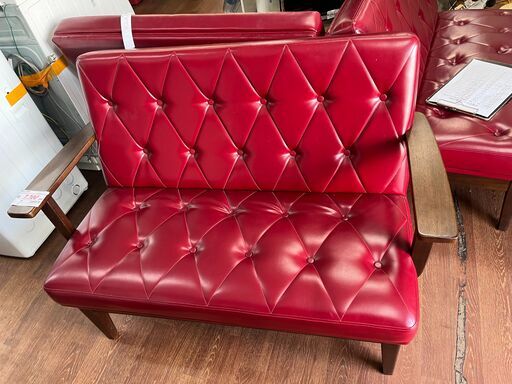 リサイクルショップどりーむ天保山店 No13769 ソファー 赤色