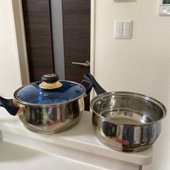 ガス用　鍋2点
