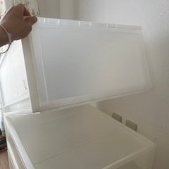 家具 収納家具 透明ボックスの画像