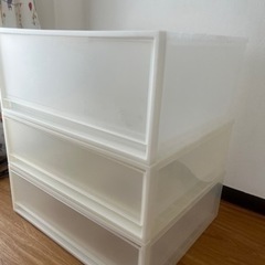 家具 収納家具 透明ボックスの画像