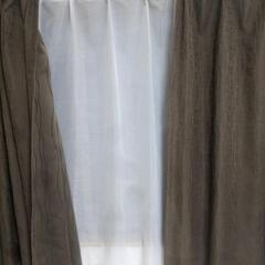 遮光カーテン　ブラウン　大塚家具遮光カーテンの画像