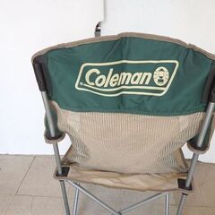 新札幌 Coleman コールマン メッシュアクションチェア グリーン アウトドアチェア No.2664の画像