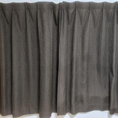　ブラウンカーテン　大塚家具遮光カーテンの画像