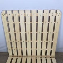 97 すのこ シングルベッド 2枚セットの画像