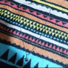 ≒▼m→→→j31-2--刻印/ＣＺアメジストハートパヴェペンダントネックレスC＊Bの画像