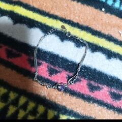 ≒▼m→→→j31-2--刻印/ブリリアントクオーツアメジスト天使の羽ブレスレットC＊Bの画像