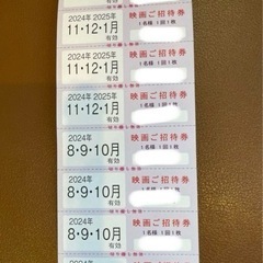 【お取引完了】テアトル 映画 株主優待券8枚+提示割引証