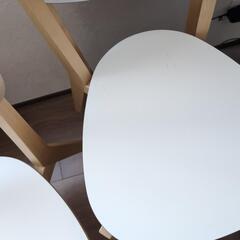 イケア丸テーブル　ダイニングテーブルセットの画像