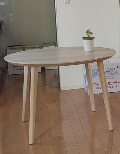 イケア丸テーブル　ダイニングテーブルセット