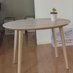 イケア丸テーブル　ダイニングテーブルセットの画像