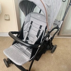 お話中】カトージ ベビーカー 2-Seater グレー