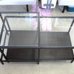 IKEA VITTSJO ネストテーブル 2点セット ブラック ガラス ヴィットショー イケア 札幌市 中央区 南12条の画像