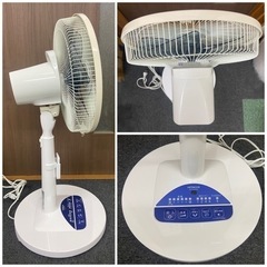 日立　HITACHI 扇風機　リモコン付き　8枚羽　HEF-DC80KSR  2018年製　中古品　ジャンク扱いの画像