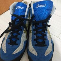 アシックス マットフレックス メンズ シューズ   ホワイト ブルー