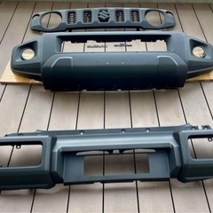 ジムニー シエラ 純正フロントバンパー　チッピングプラック塗装