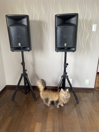 YAMAHA STAGEPAS 500 PAスタンド　シュアSM58マイク　マイクスタンド　セット