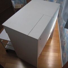 化粧台、椅子　セット　ホワイトの画像