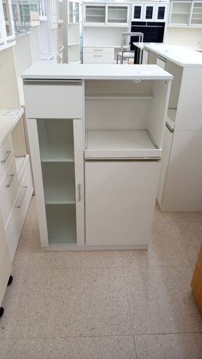 ★ジモティ割あり★  ミドルレンジボード 白 H118.5×D39.5×W75 クリーニング済み TJ7499