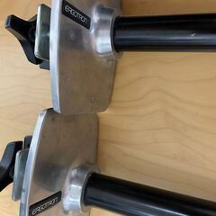 エルゴトロン LX デスク モニターアーム 長身ポール(アルミ色)　2点の画像