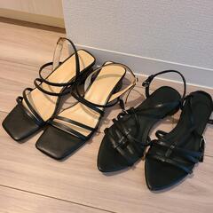 ジーユー ナローストラップサンダル