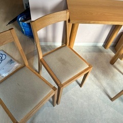 MUJI テーブル　椅子✖️3の画像