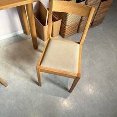 MUJI テーブル　椅子✖️3の画像