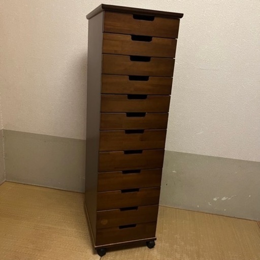 引き出しキャビネット　収納家具　木製