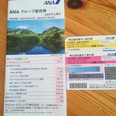 ANA優待券2枚とグループ優待券
