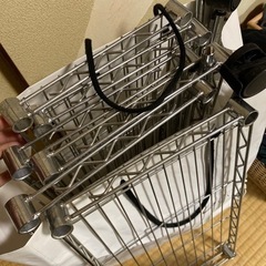 メタルラック　小　キャスター付き