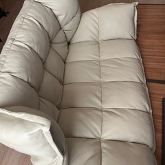 フロアソファ　合皮　リクライニングの画像