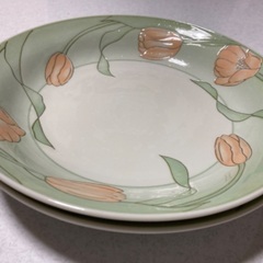 無料！花柄たち吉深皿2枚