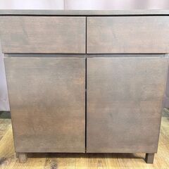 家具 生活家具 無印良品　キャビネット　ダークブラウン