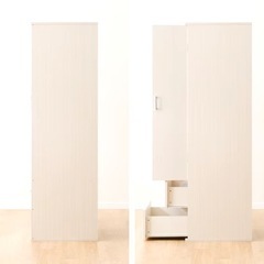 【最後の値下げ】美品！ニトリ ワードローブ（白）2台購入で更にお値引！4日までに買い手が見つからなければ投稿取り下げます
の画像