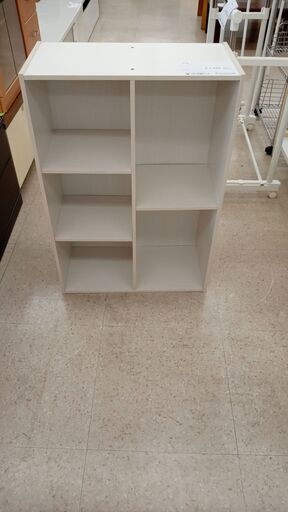 ★ジモティ割あり★  飾り棚 白 H88×D29×W60.2 クリーニング済み TJ7515