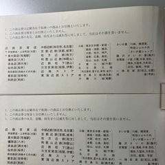 近鉄百貨店　【 商品券 】の画像