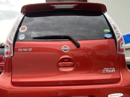 デイズ B21W ハイウェイスターX バックドア 初年度登録2018年5月 P55 スカーレッドM 日産