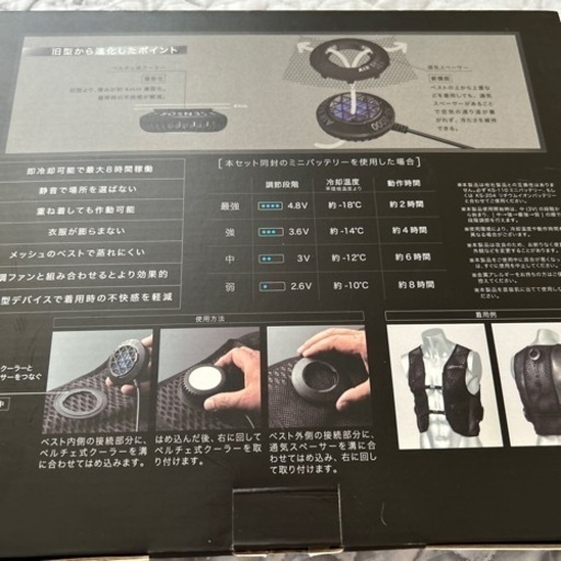 暑さ対策ペルチエベスト AIR SENSOR ICE